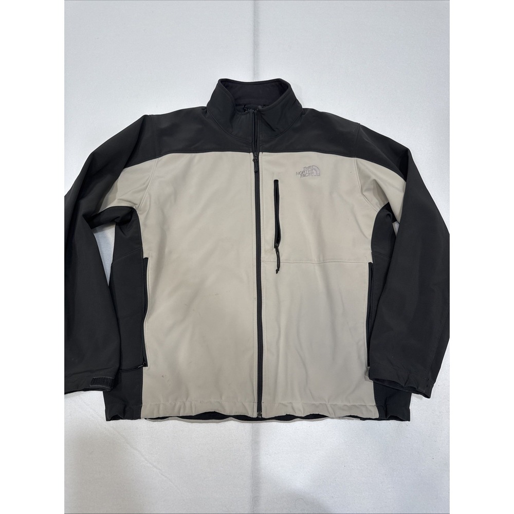 The North Face Jacket Mens Xl White‎ Apex Softshell Outdoor *Stains